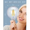 Bombilla Led Inteligente, Alexa, G125 6w 850lm E27, Regulable Aigostar