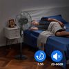 Ventilador De Pie Con Mando, 3 Velocidades, Temporizador, 829798