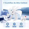 Ventilador De Pie Con Oscilante 75°, 60w, 7 Aspas, Silencioso, 838325