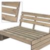 Banco De Jardã­n Con Respaldo De Madera 120x76,5x80 Cm Gris Ecd Germany