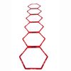 Rejilla De Agilidad Hexagonal 6 Piezas Rojo Pure2improve