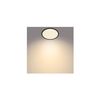 Plafón Led 15w  Cl550 Superslim Ip44 Regulable 3 Niveles Negro  2700k Blanco