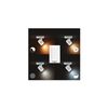 Lámpara De Pared White Ambiance 1 Foco Gu10  Hue Runner   Negro