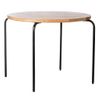 Mesa De Juegos Circle Madera De Mango Negro 72 Cm Kidsdepot