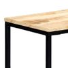 Mesa Consola De Madera Maciza De Mango En Bruto 140x35x76 Cm Vidaxl