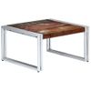 Mesa De Centro De Madera Maciza Reciclada 60x60x35 Cm Vidaxl