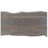 Mesa De Centro Borde Natural De Acacia Maciza Gris 115x60x40 Cm Vidaxl