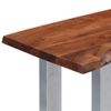 Mesa Consola 115x35x76 Cm Madera Maciza De Acacia Y Hierro Vidaxl