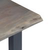 Mesa Consola 115x35x76 Cm Madera Maciza De Acacia Y Hierro Gris Vidaxl