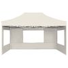 Carpa Plegable Profesional Con Paredes Aluminio Crema 4,5x3 M Vidaxl