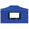 Carpa Plegable Profesional Con Paredes Aluminio Azul 4,5x3 M Vidaxl