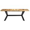 Mesa De Comedor De Madera Maciza De Mango 200x100x75 Cm Vidaxl