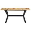 Mesa De Comedor Madera Maciza De Mango En Bruto 160x80x75 Cm Vidaxl