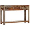 Mesa Consola Con 3 Cajones Madera Maciza Sheesham 120x30x75 Cm Vidaxl