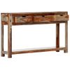 Mesa Consola Con 3 Cajones Madera Maciza Sheesham 120x30x75 Cm Vidaxl