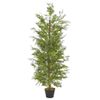 Planta Artificial Árbol Ciprés Con Macetero 150 Cm Verde Vidaxl