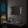 Espejo De Pared De Baño Con Led 100x60 Cm Vidaxl