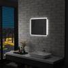 Espejo De Pared De Baño Con Led Y Sensor Táctil 60x50 Cm Vidaxl