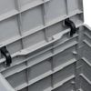 Caja De Almacenamiento De Jardín 90 L Gris Claro Vidaxl