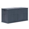 Caja De Almacenamiento De Jardín 320 L Negro Vidaxl