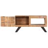 Mesa De Centro De Madera Maciza De Acacia 90x50x45 Cm Vidaxl