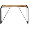 Mesa De Comedor Madera Maciza De Mango Sin Tratar 118x60x76 Cm Vidaxl