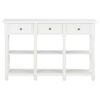 Mesa Consola De Mdf Blanca 120x30x76 Cm Vidaxl