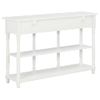 Mesa Consola De Mdf Blanca 120x30x76 Cm Vidaxl