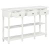 Mesa Consola De Mdf Blanca 120x30x76 Cm Vidaxl