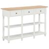 Mesa Consola De Mdf Blanca 120x30x76 Cm Vidaxl