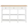 Mesa Consola De Mdf Blanca 120x30x76 Cm Vidaxl