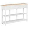 Mesa Consola De Mdf Blanca 120x30x76 Cm Vidaxl