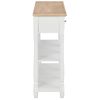 Mesa Consola De Mdf Blanca 120x30x76 Cm Vidaxl