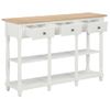 Mesa Consola De Mdf Blanca 120x30x76 Cm Vidaxl