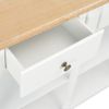 Mesa Consola De Mdf Blanca 120x30x76 Cm Vidaxl