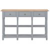 Mesa Consola De Mdf Gris 120x30x76 Cm Vidaxl