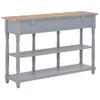 Mesa Consola De Mdf Gris 120x30x76 Cm Vidaxl