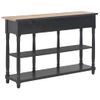 Mesa Consola De Mdf Negra 120x30x76 Cm Vidaxl