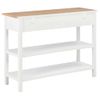 Aparador De Mdf 110x35x80 Cm Blanco Vidaxl