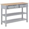 Aparador De Mdf 110x35x80 Cm Gris Vidaxl