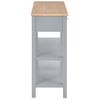 Aparador De Mdf 110x35x80 Cm Gris Vidaxl