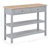 Aparador De Mdf 110x35x80 Cm Gris Vidaxl