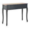 280046  Dressing Console Table With 3 Drawers Black Vidaxl