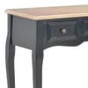 280046  Dressing Console Table With 3 Drawers Black Vidaxl