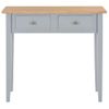 Mesa Consola Tocador De Madera Gris 79x30x74 Cm Vidaxl