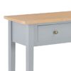 Mesa Consola Tocador De Madera Gris 79x30x74 Cm Vidaxl