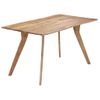 Mesa De Comedor De Madera Maciza De Acacia 140x80x76 Cm Vidaxl