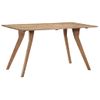 Mesa De Comedor De Madera Maciza De Acacia 140x80x76 Cm Vidaxl