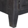 Mueble Para Tv De Madera Maciza De Mango Negro 118x30x40 Cm Vidaxl