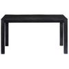 Mesa De Comedor De Madera Maciza De Mango Negra 118x60x76 Cm Vidaxl